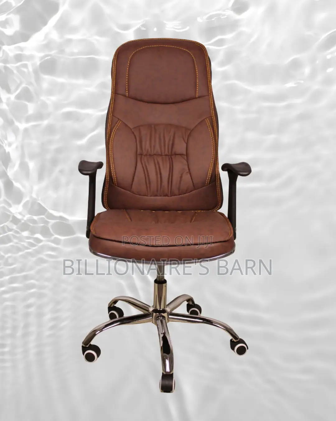 Ergonomic Executive Leather Chair | Imported Nylon Castors