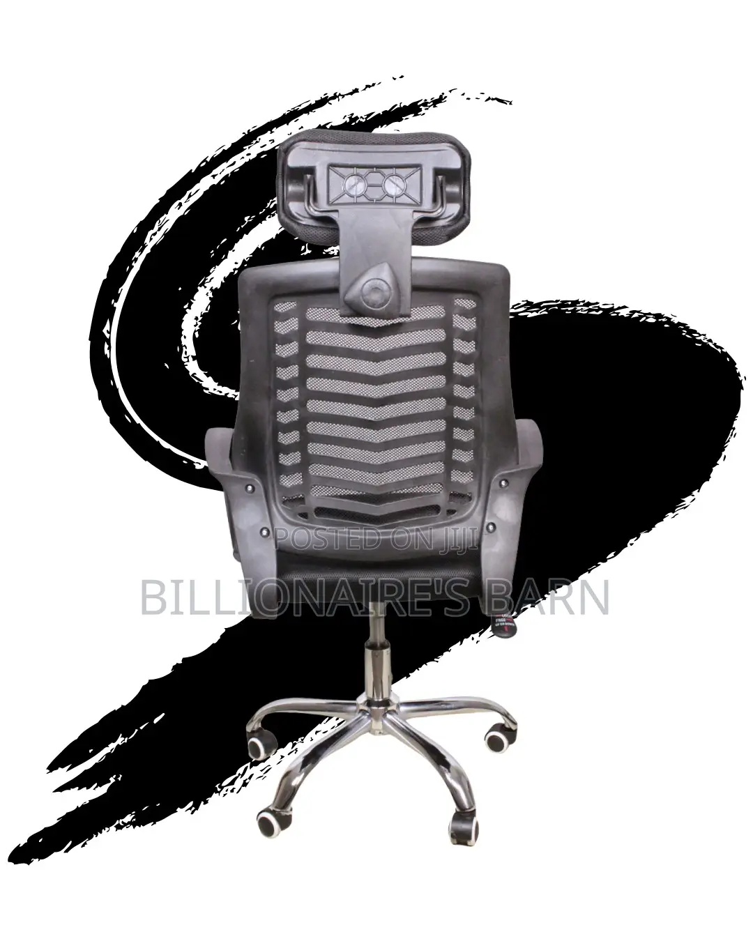Imported Secretarial Mesh Chair | Headrest Support