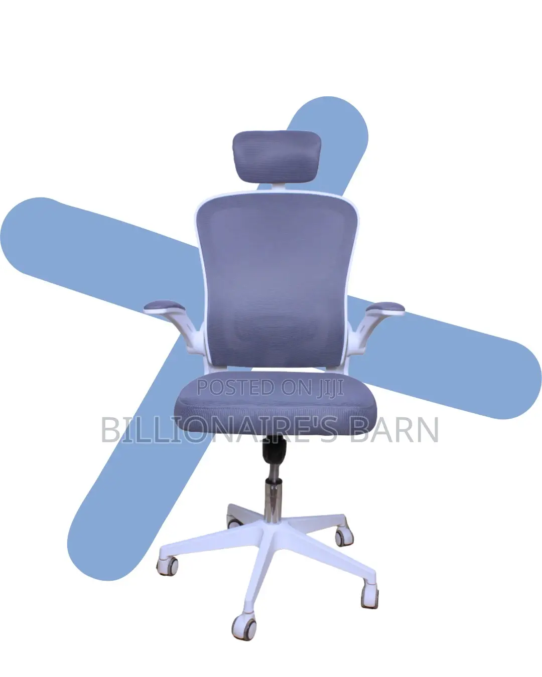 Heavy-Duty White Ergonomic Office Chair | Tilt Lock Mechanism