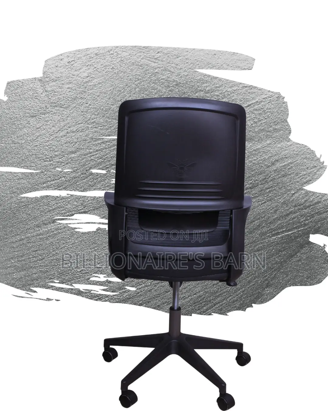 Adjustable Black Ergonomic Mesh Office Chair | Padded Armrests