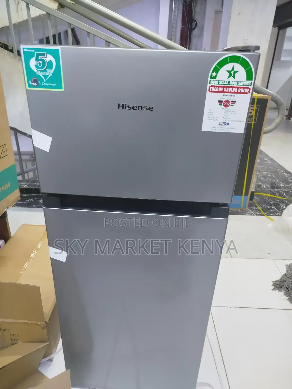 Hisense Rd-17dr4sa Double Door Fridge 120 Litres