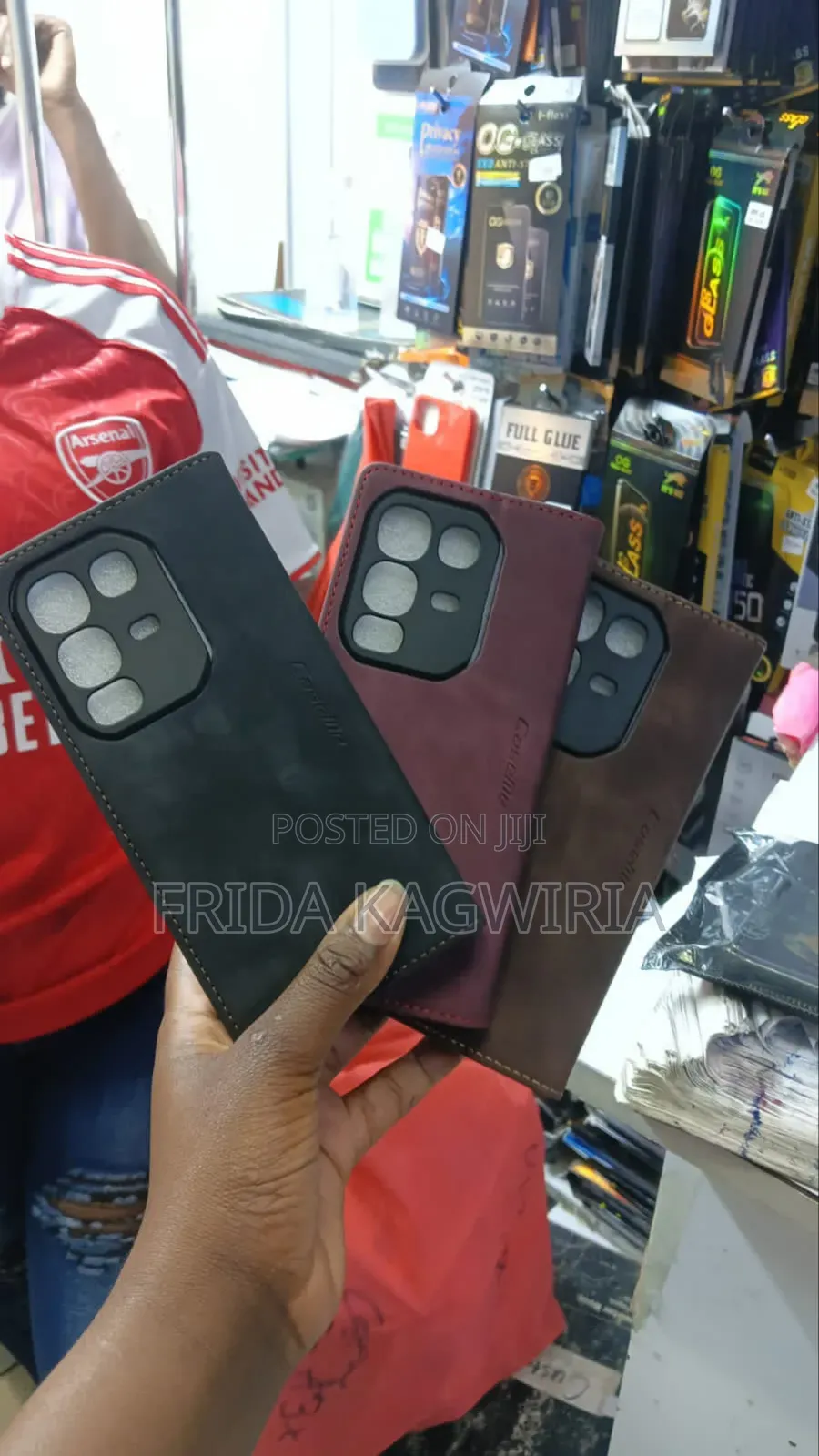 Infinix Note 50 Pro Leather Flip Cover With Kickstand And Card Pockets
