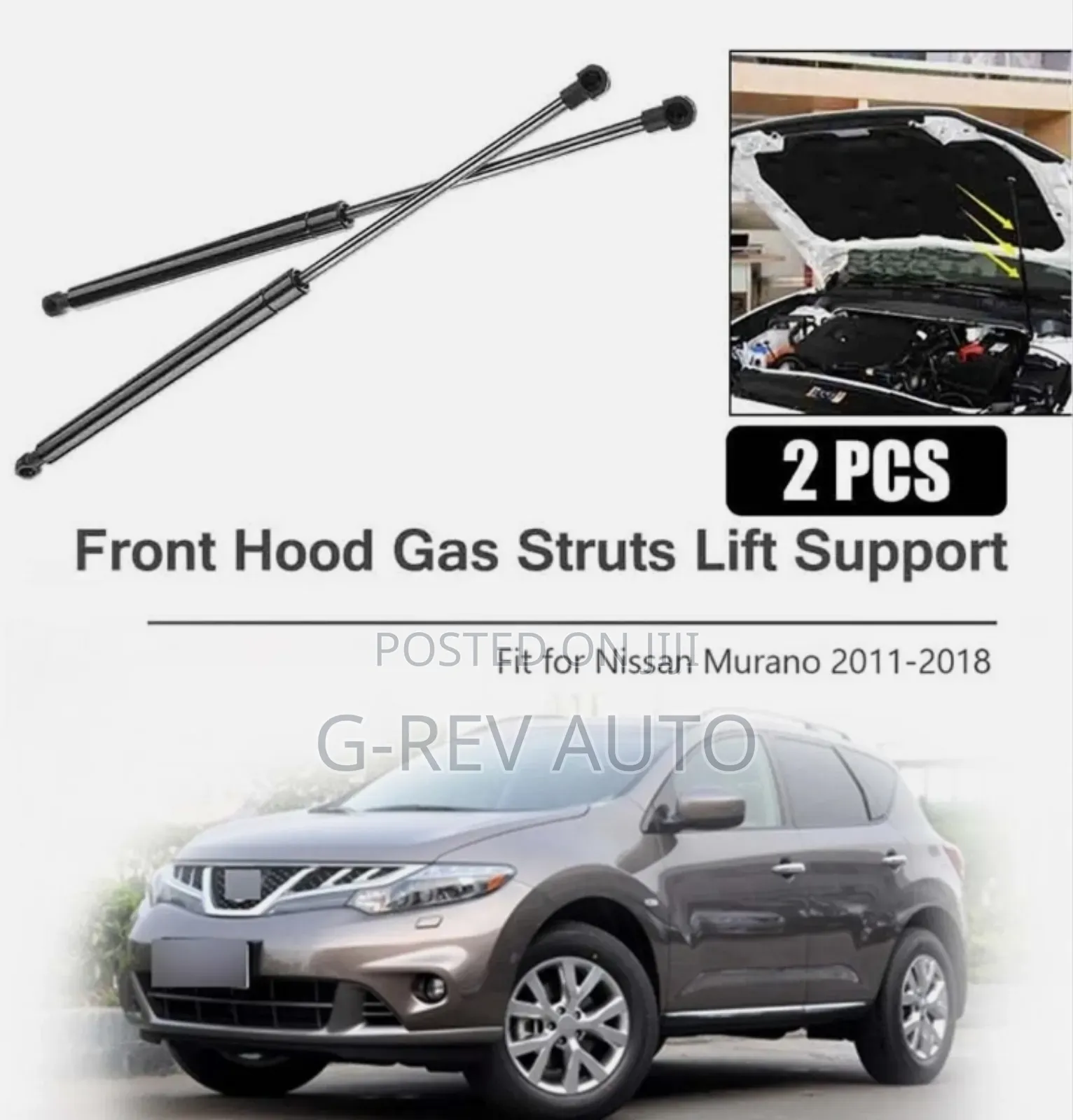 Nissan Murano Bonnet Shocks.