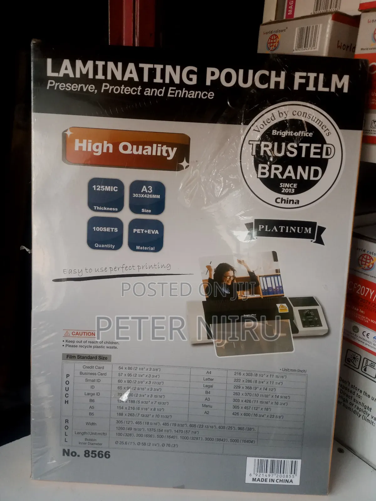A3 Lamination Papers Available (Bright Office)