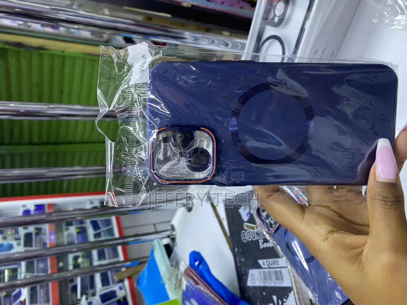Azxcv Magnetic Case for iPhone 16 + With Lense Protector and Stand