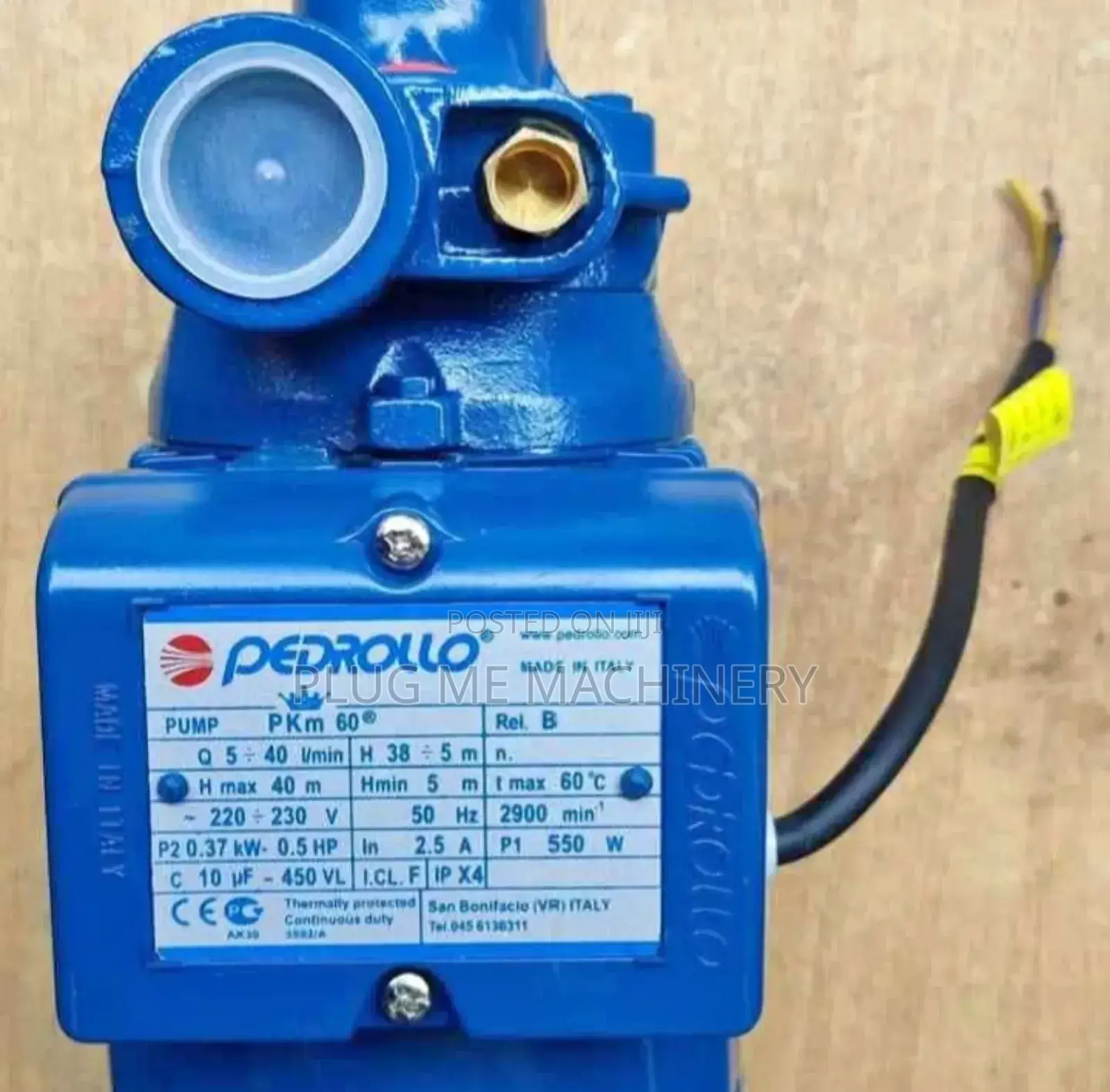 Pedrollo Water Pump 0.5hp/Powerful Machine