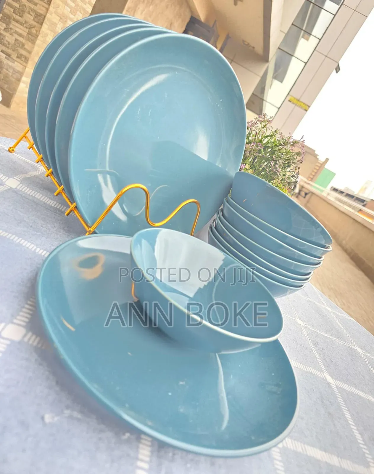 New in 12pcs Trendy White Dinner Sets* 11inch Plates 6pcs 6pcs Bowls