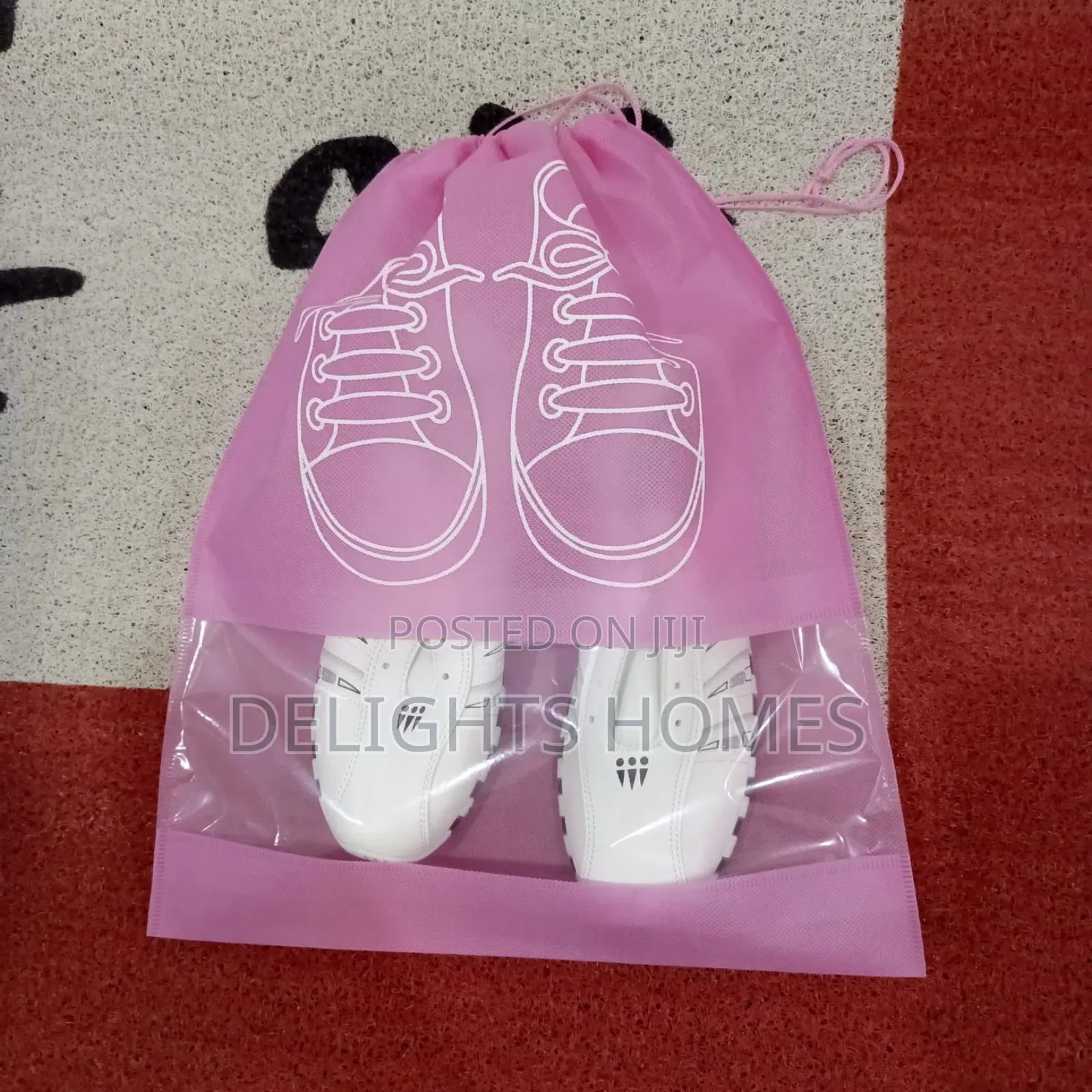 Non Woven Portable Shoe Storage Bag-Re