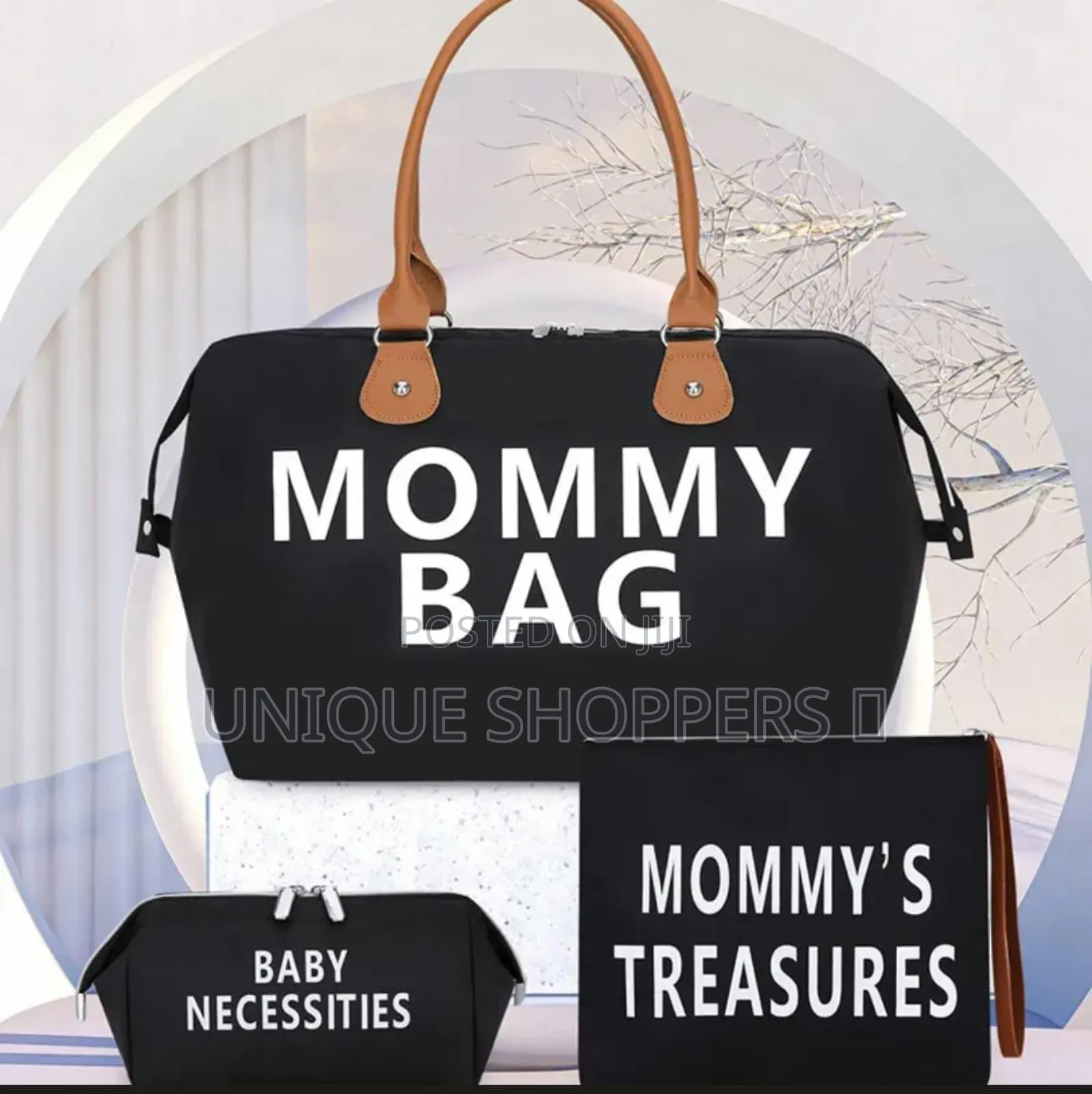 Mommy Bag Travel Storage Bag Waterproof 3-Pack Wet Dry Separation Baby