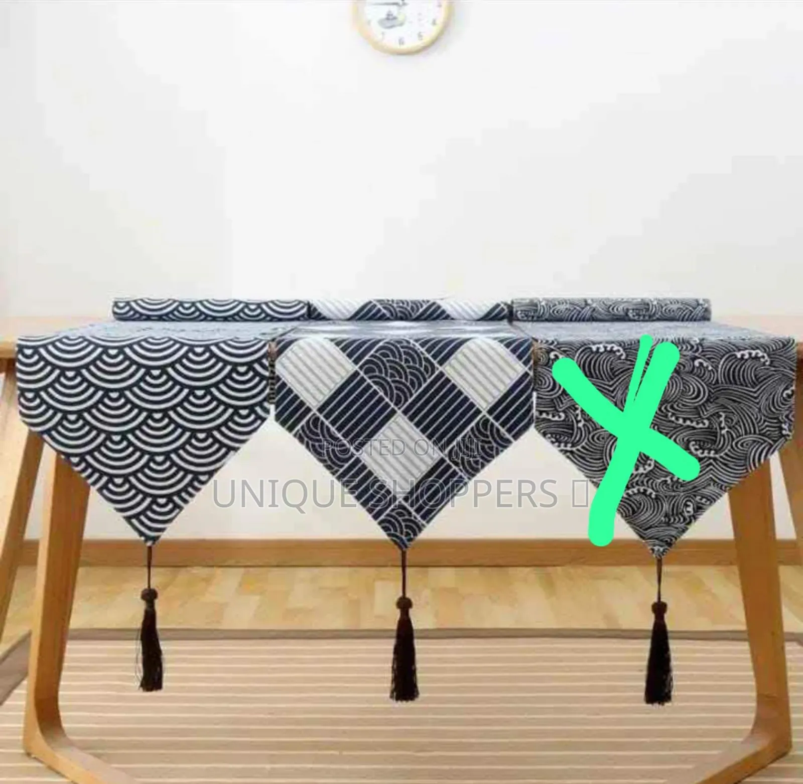 Double Sided Table Runners* *30*240cm* Material:Cotton Linen