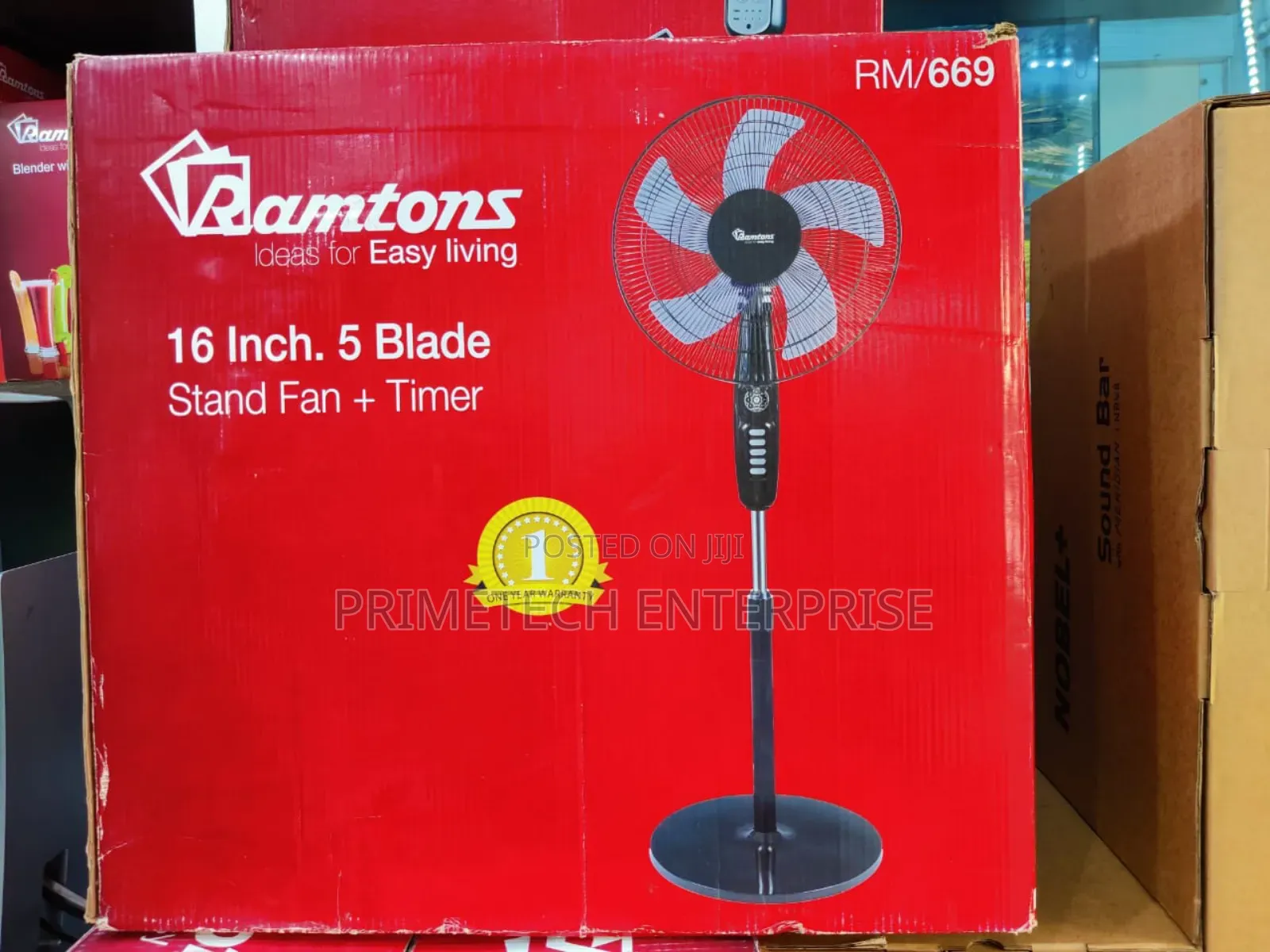 Ramton Standing Fan With Remote