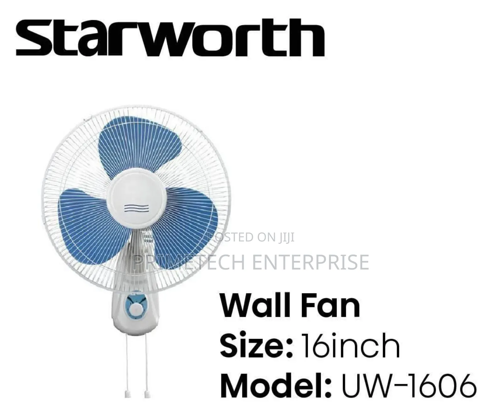 Starworth Wall Fan 16 Inches