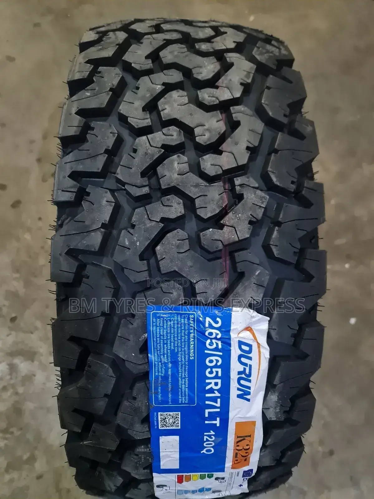 265 /65 R17 Durun Tyres (10ply)(All Terrrain)