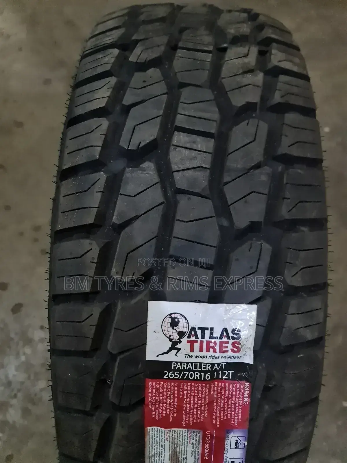 265 /70 R16 Atlas Tyres(All Terrrain) Thailand.
