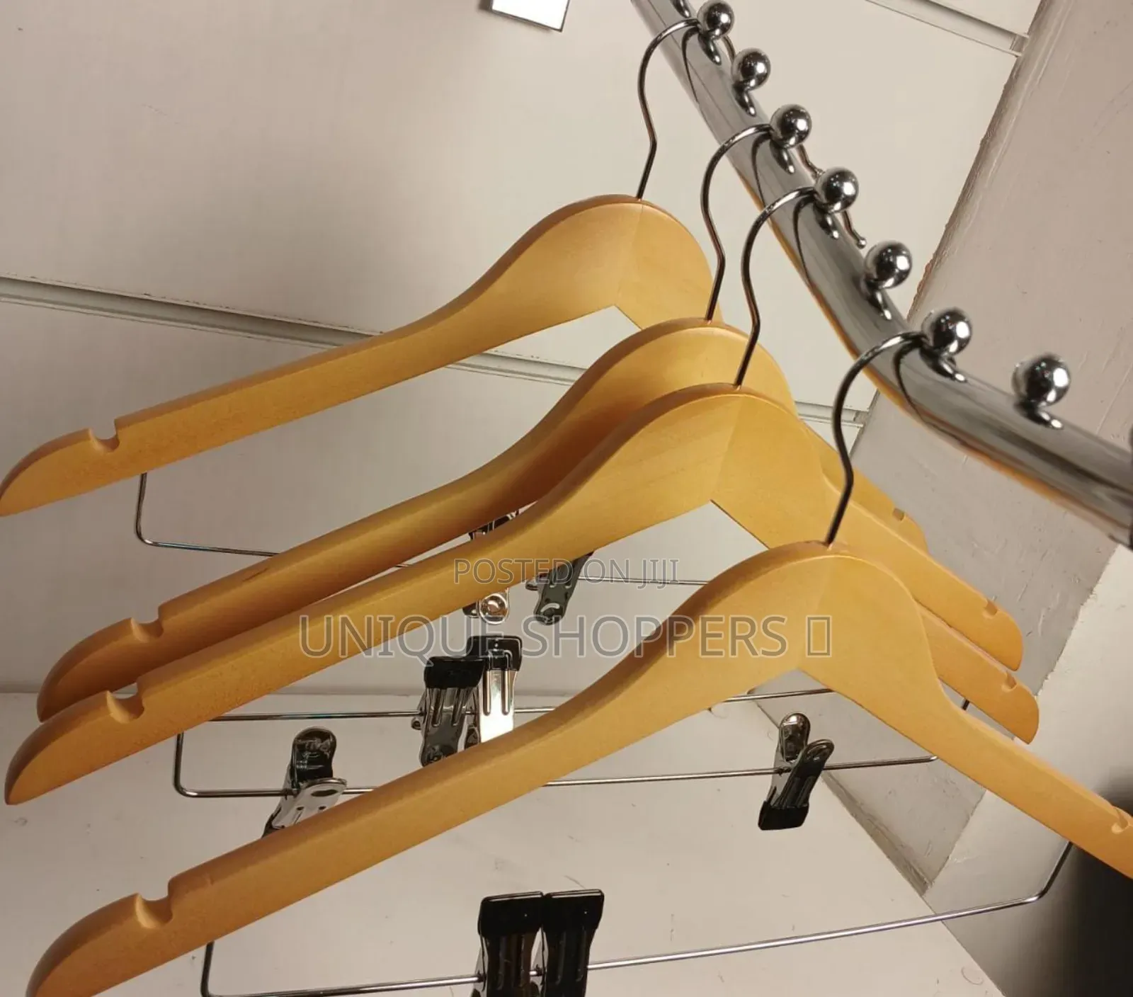Wooden Hanger With Clip