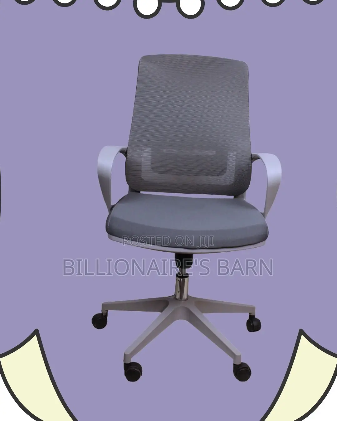 Grey Ergonomic Mesh Office Chair (Executive) — Hot Deal