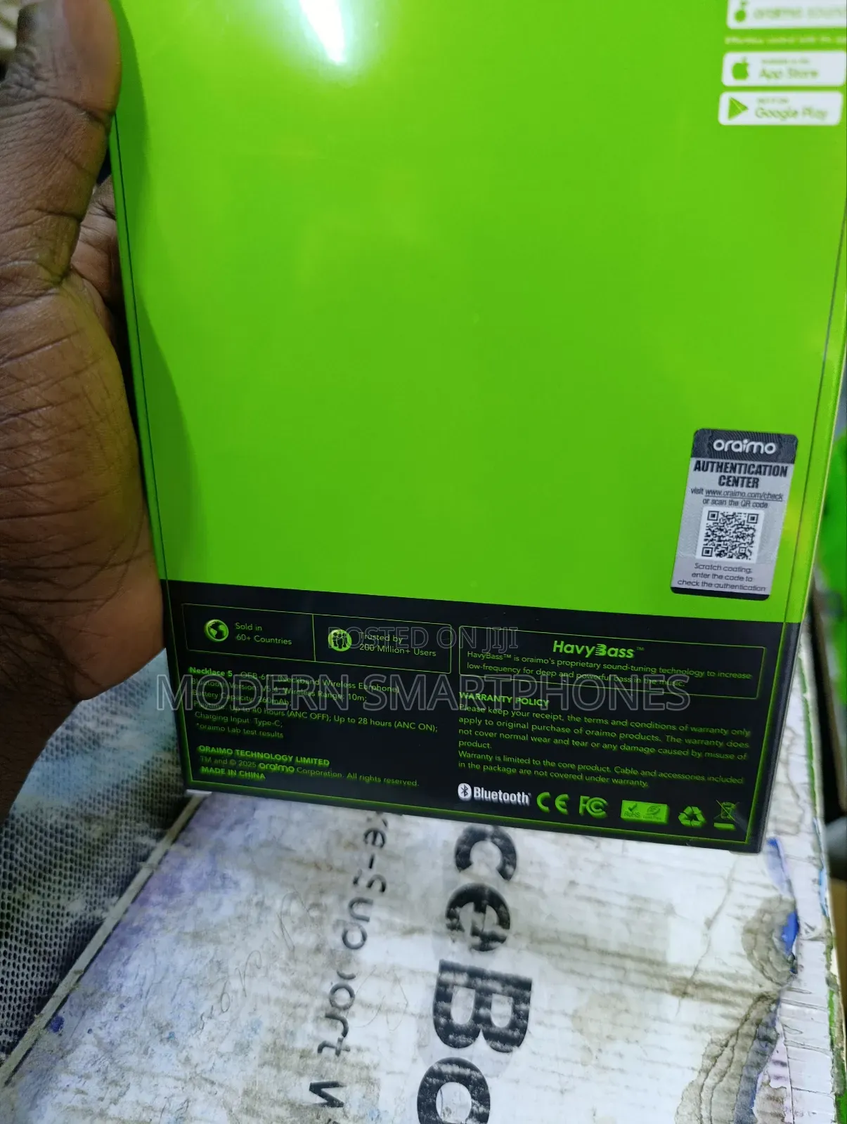 Oraimo Necklace 5 With Anc Bluetooth Earphones