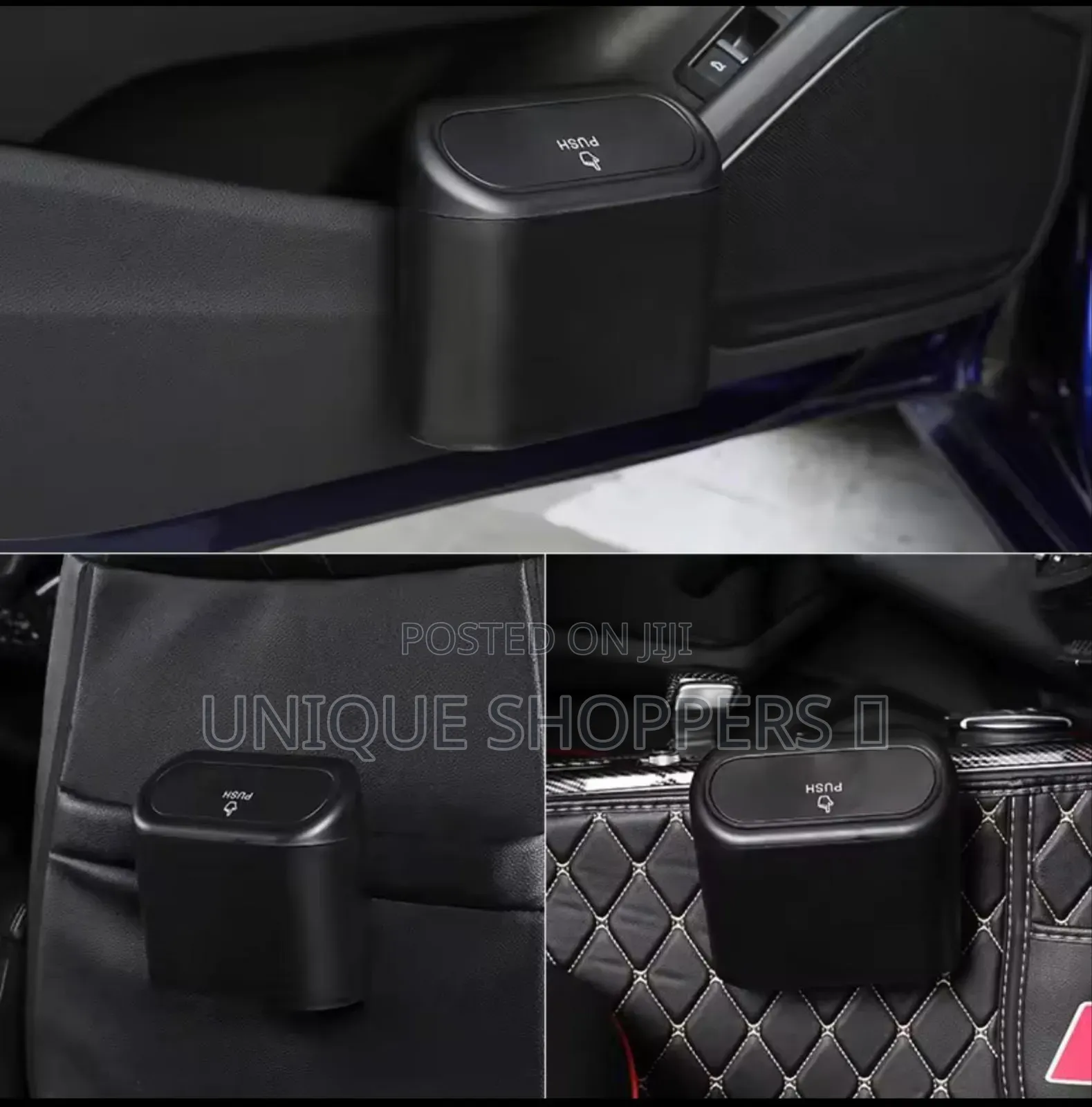 Car Door Seat Clip Stand Holder Organizer With Lid Trash Can
