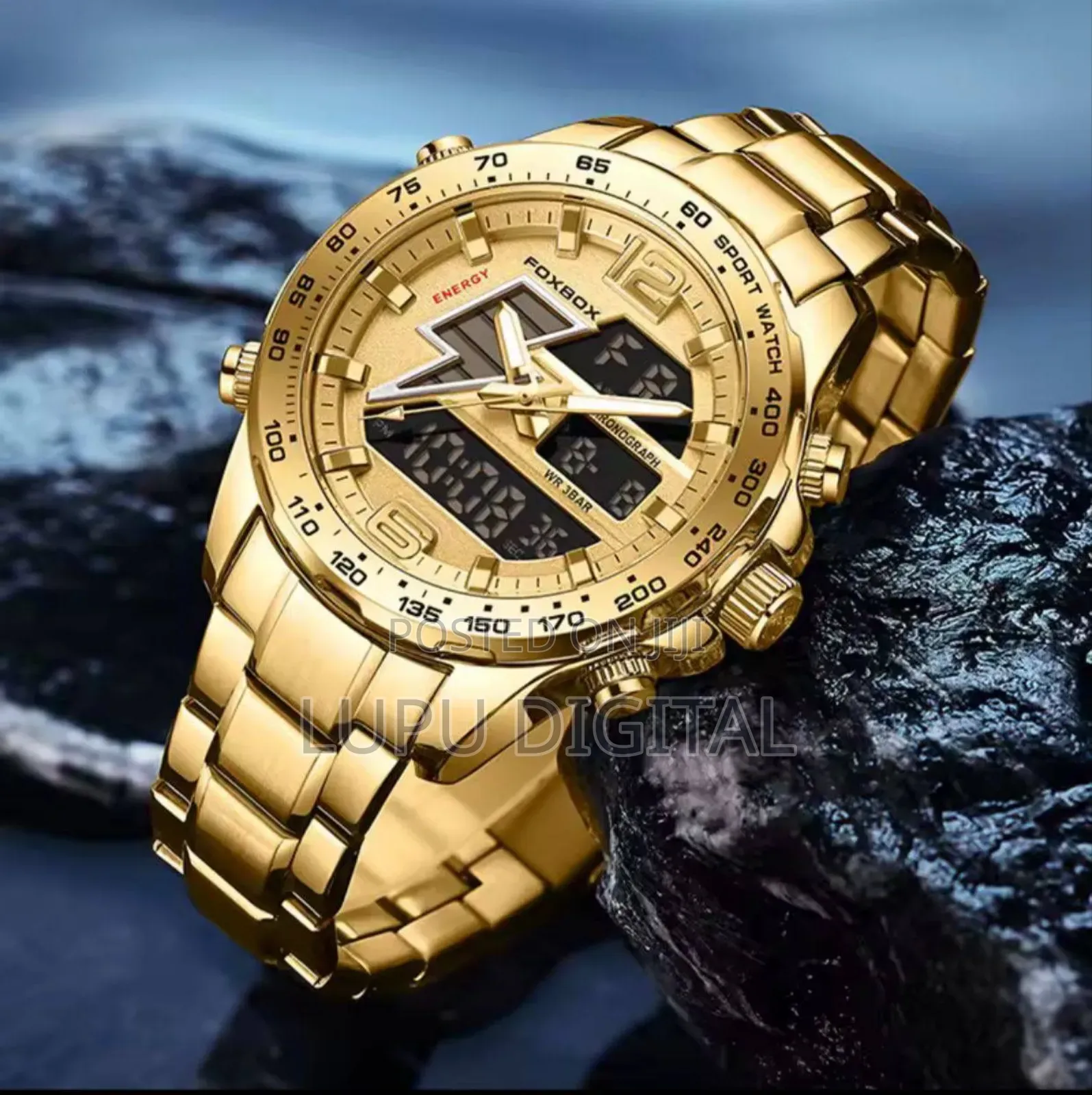 *Foxbox Dual Time Gents Watch #Fb00345