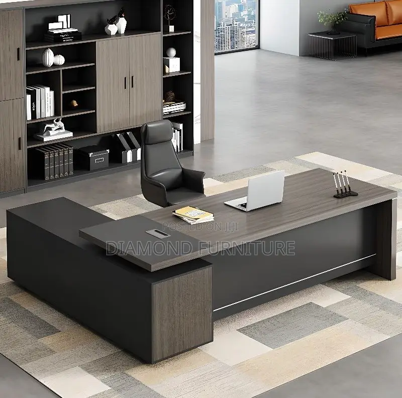 Office Furniture; Modern 180cm Executive Office Desk With Sleek Finish