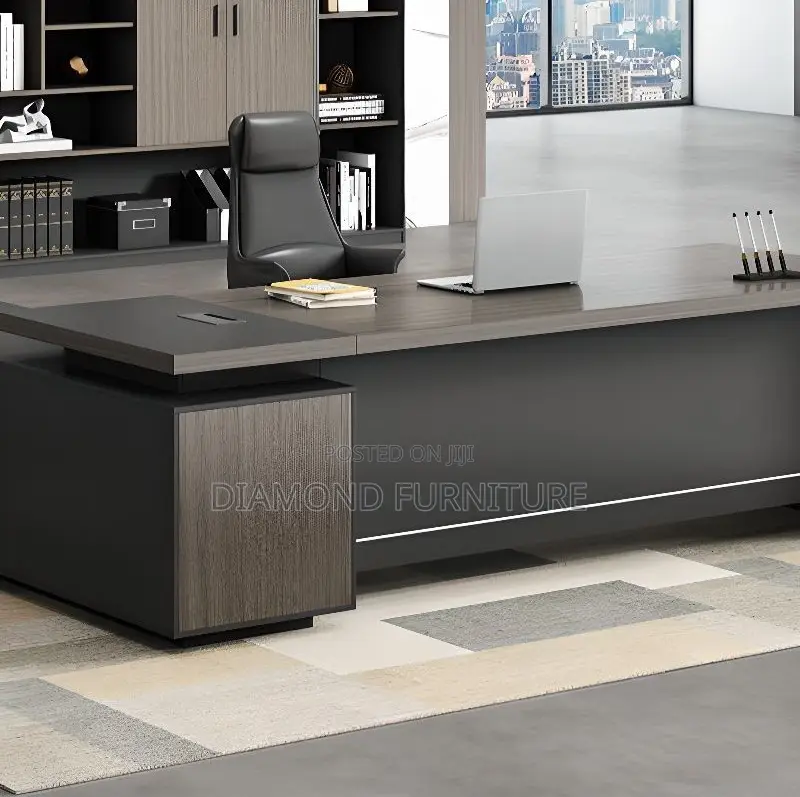 Office Furniture; Modern 180cm Executive Office Desk With Sleek Finish