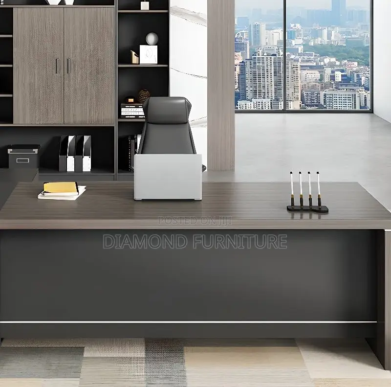 Office Furniture; Modern 180cm Executive Office Desk With Sleek Finish