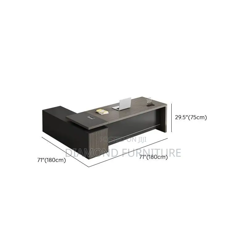 Office Furniture; Modern 180cm Executive Office Desk With Sleek Finish