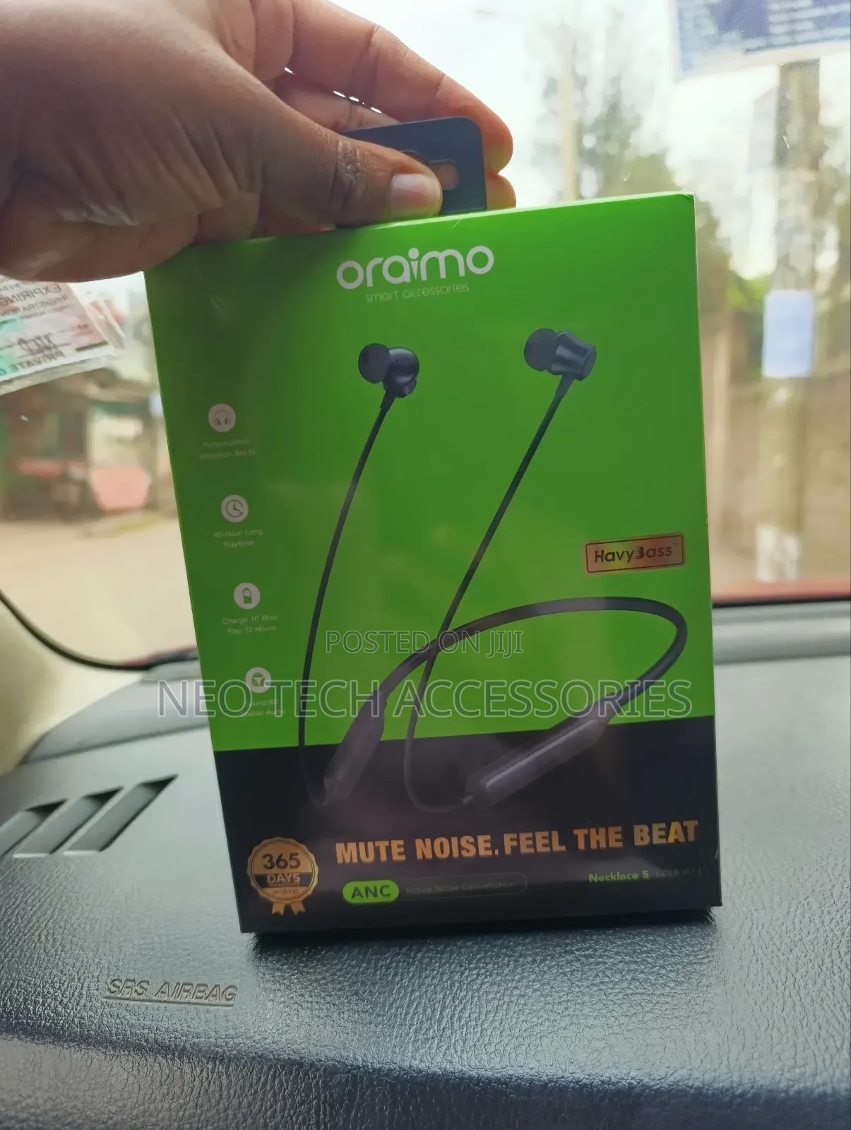Oraimo Necklace 5 Oeb-611 – Anc Wireless Neckband Earphones With Anc