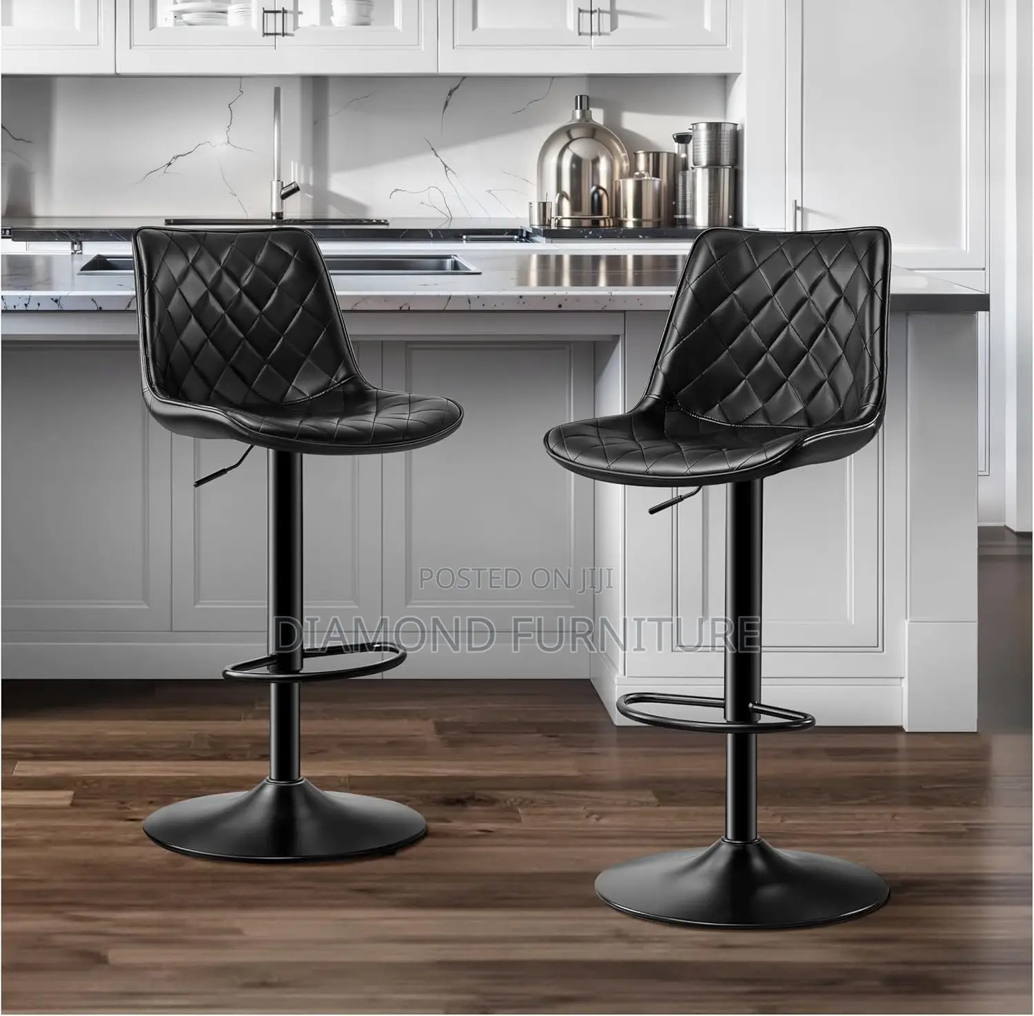 Home/Bar Furniture; Elegant Leather Upholstered Bar Stool Chair Design