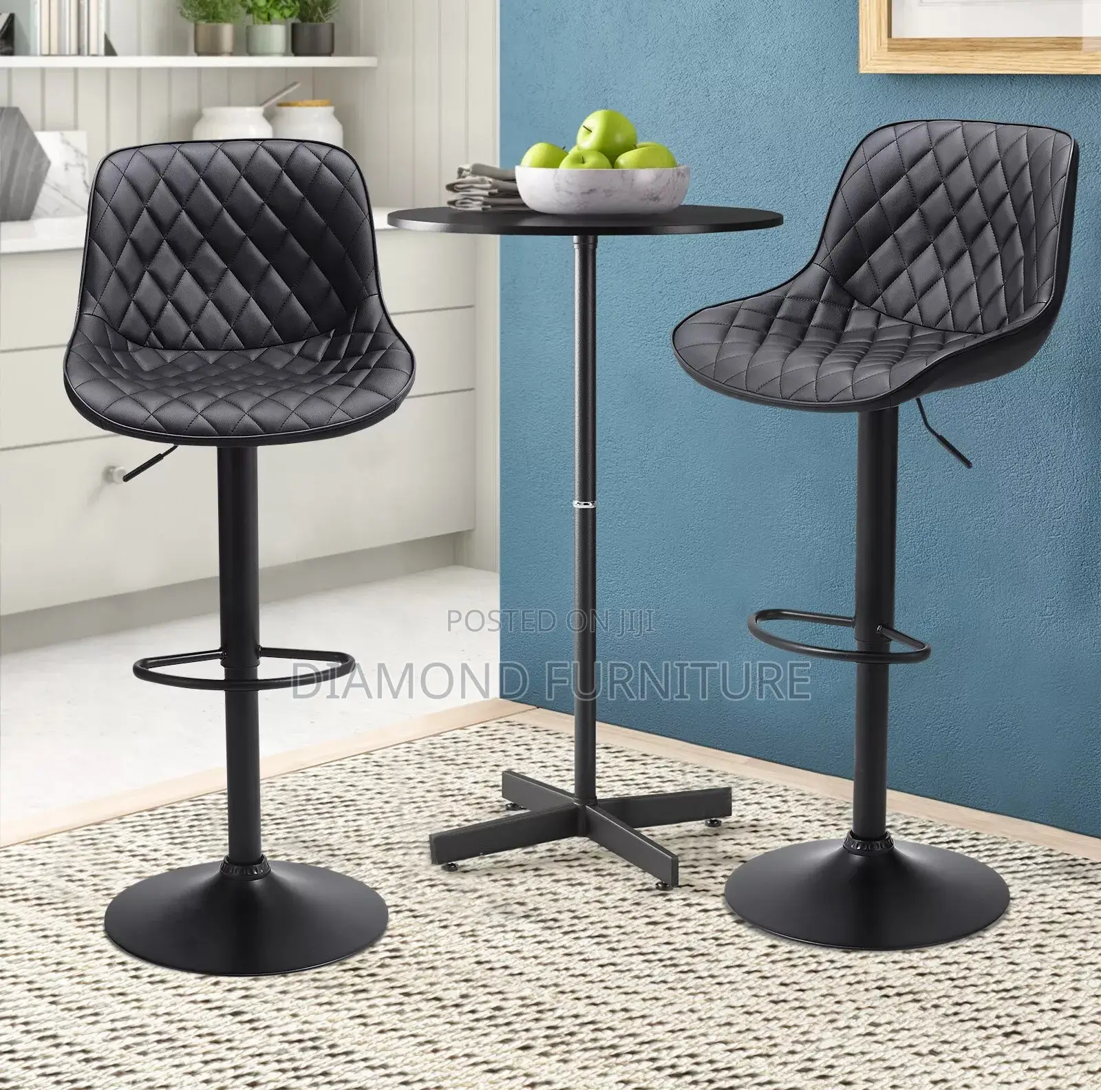 Home/Bar Furniture; Elegant Leather Upholstered Bar Stool Chair Design