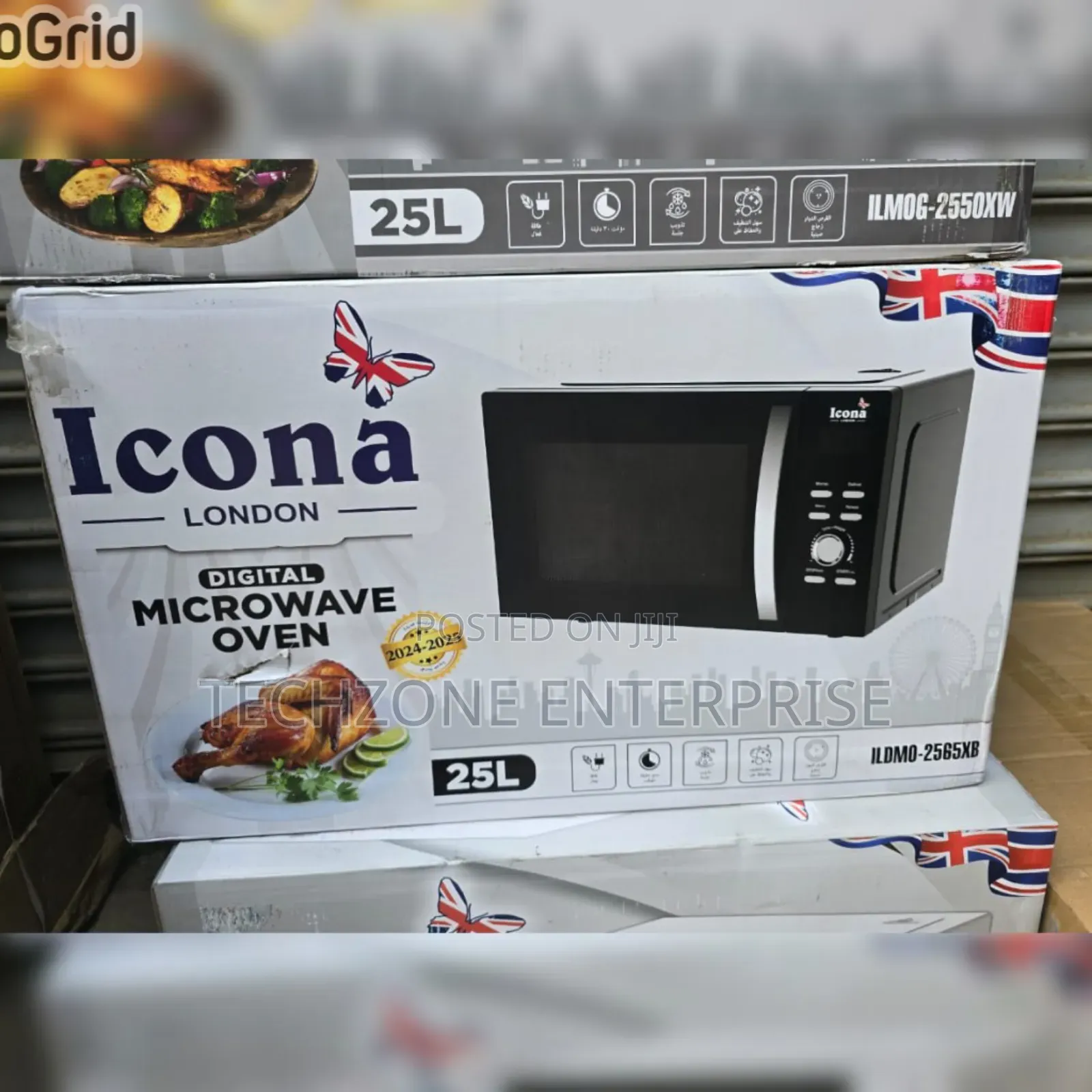 Icona 25l Microwave Oven-Ildmo-2565xb With Touch Led Display 