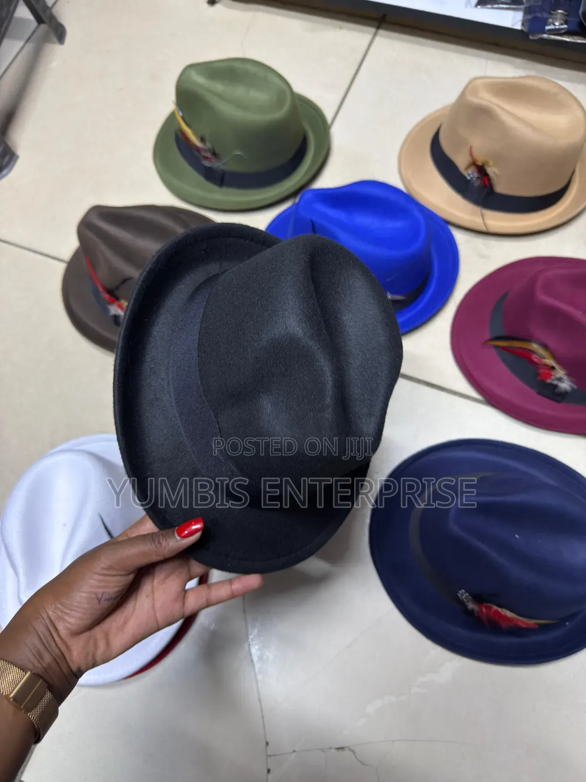 Black Small Brim Hat Fedora