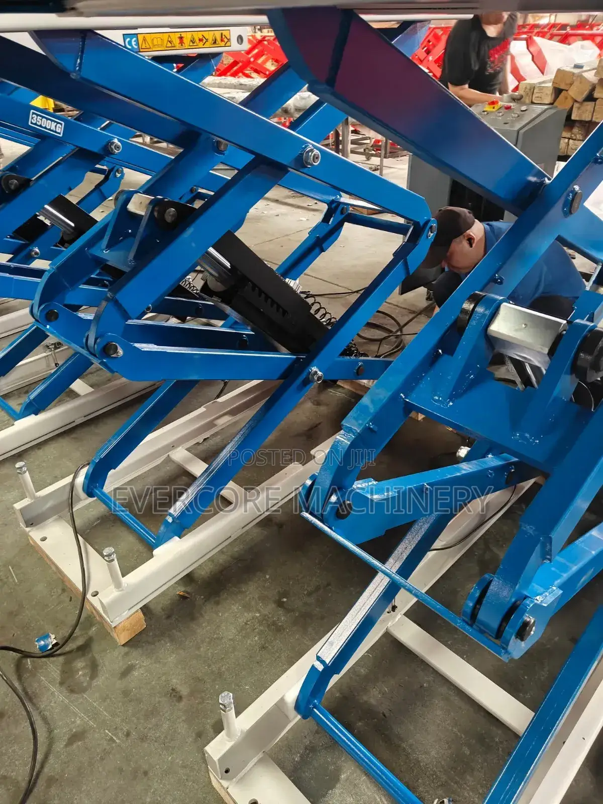 Commercial Heavy Duty 3500kg Electric Scissor Lift Machine