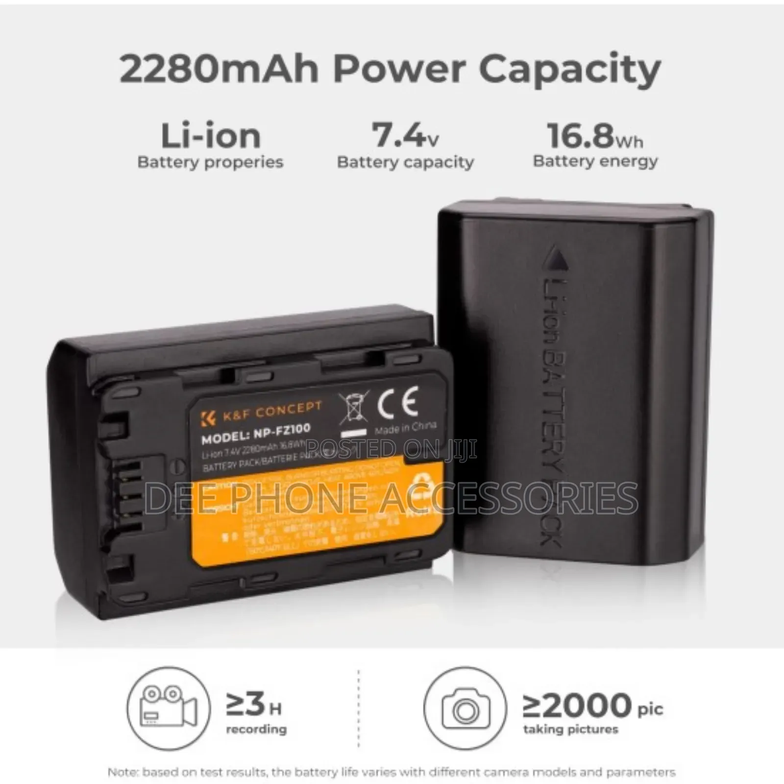 Caisi Np Fz100 2 Battery Kit + Double Charger