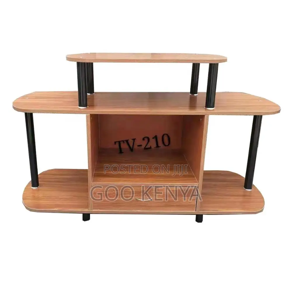 Home Tv Stand; Wood Tv Stand With Open Shelves