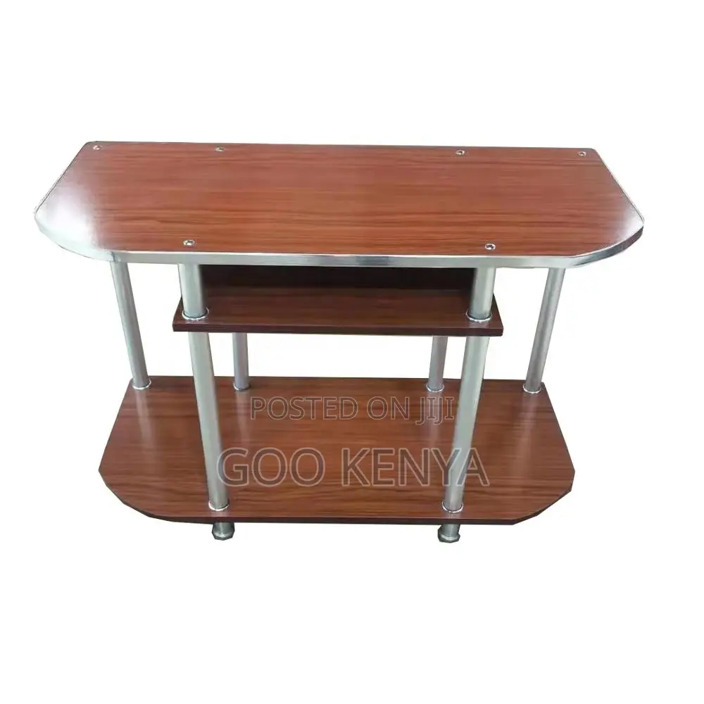 Home Tv Stand; Wood Tv Stand With Open Shelves
