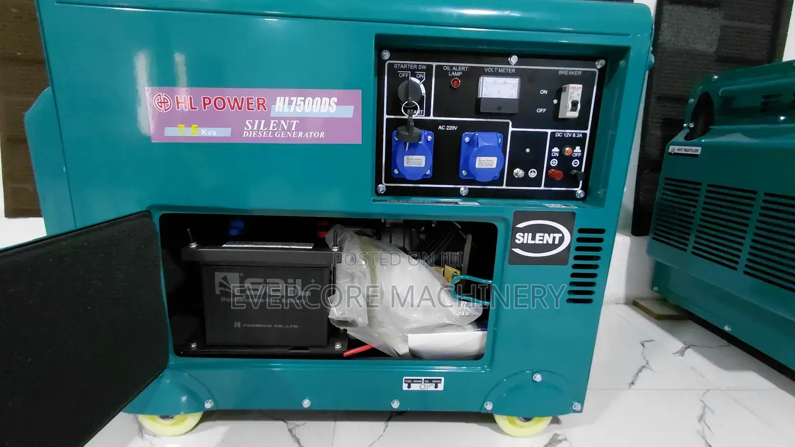 Hl Power 7.5kva Diesel Single Phase Generator