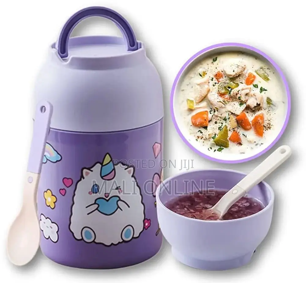 Thermos Food Jar 600ml Stainless Steel Lunch Box.