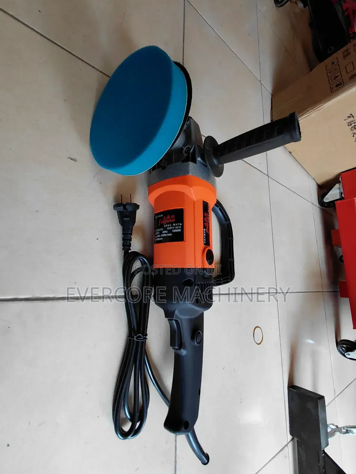 Commercial Electric Buffing Machine With Accessories.