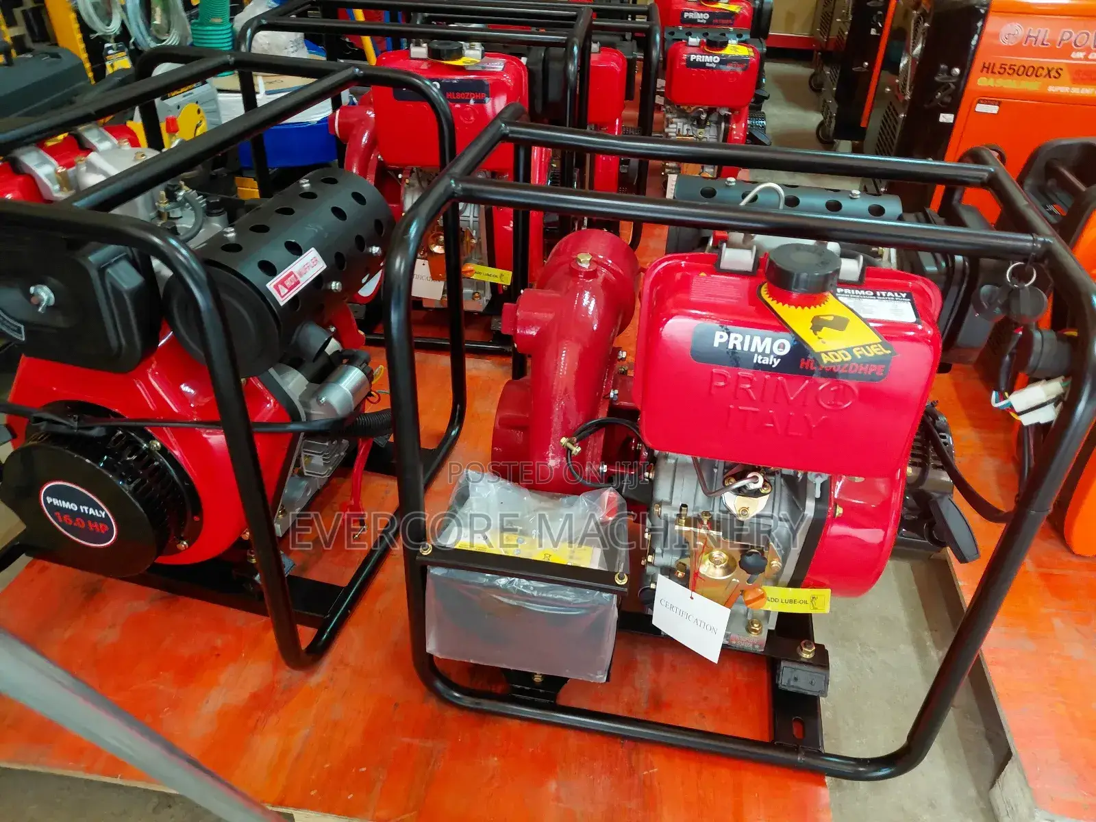 Primo Italy 16hp Diesel High-Pressure 4inch Water Pump Keystart.