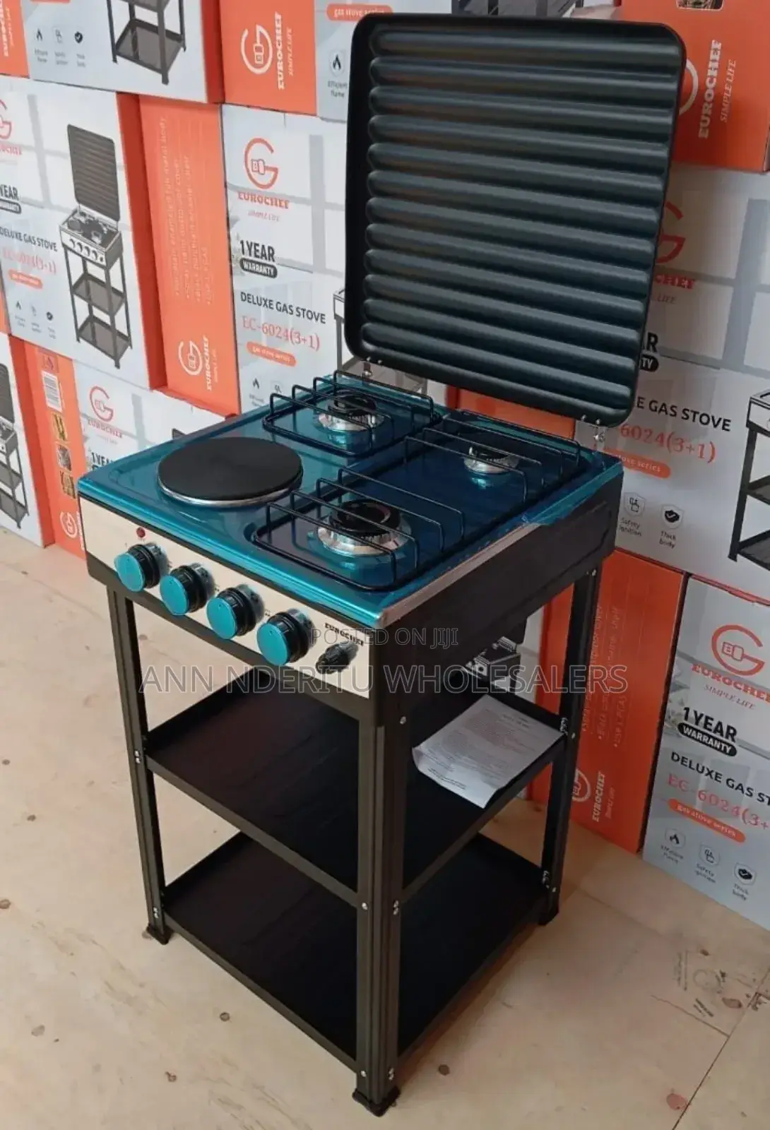 Standing Cooker With Shelves 3+1