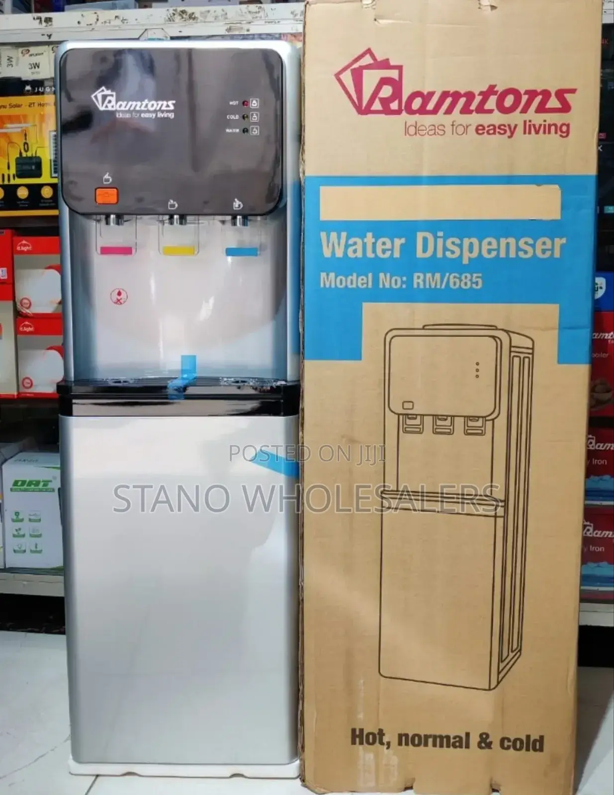 Ramton Water Dispenser 3 Taps Compressor