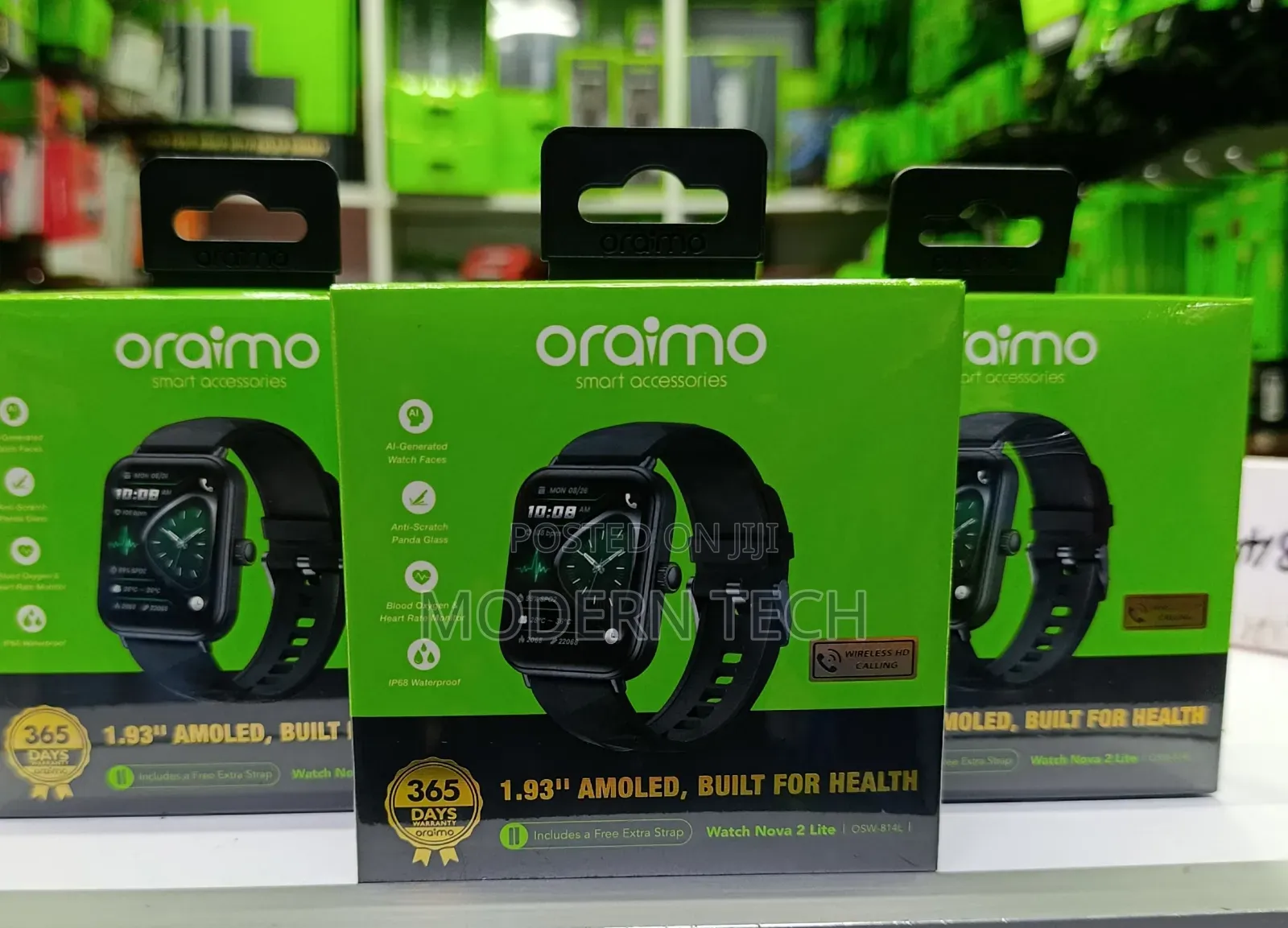 Oraimo Watch Nova 2 Lite 1.93 Amoled Display Smartwatch