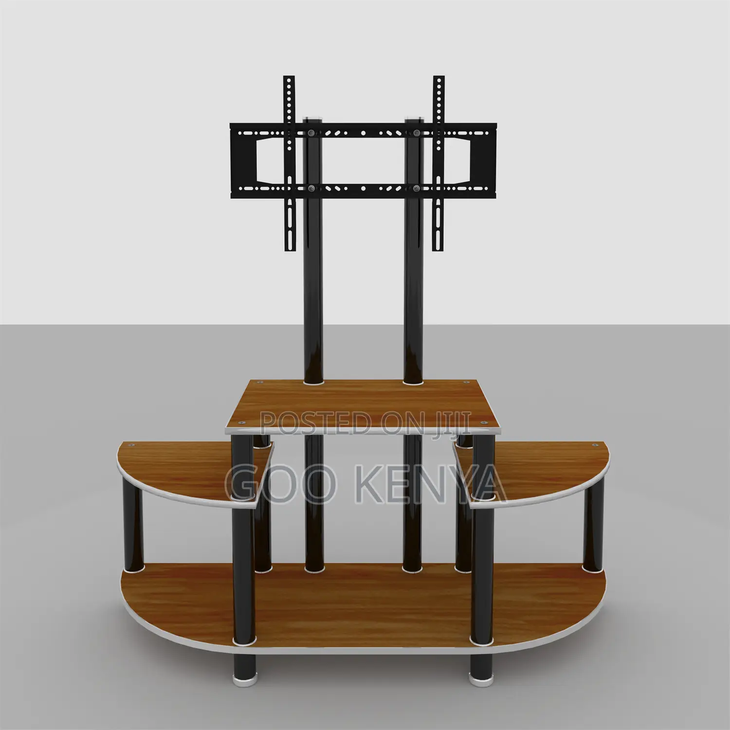 Home Tv Stand; Modern Wooden Tv Stand With Open Shelves and Tv Mount