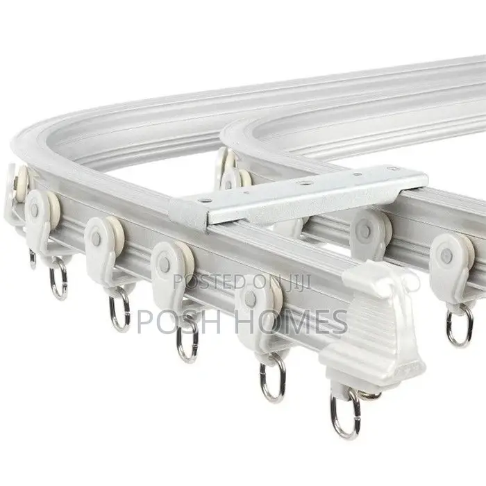 PVC Flexible Curtain Rails White 6m