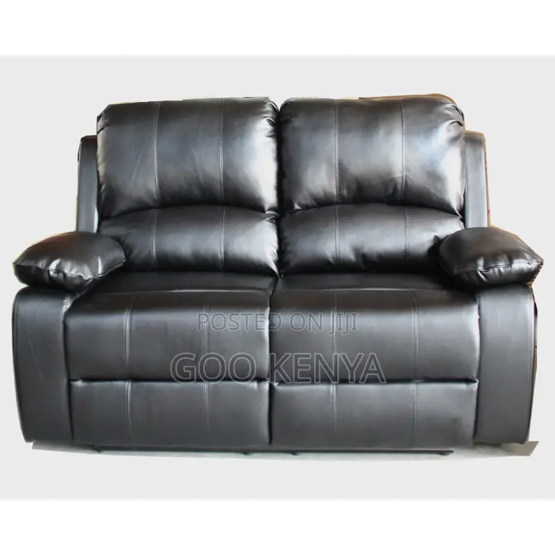 Home Sofa; Reclining 2-Seater Leather Home Sofa