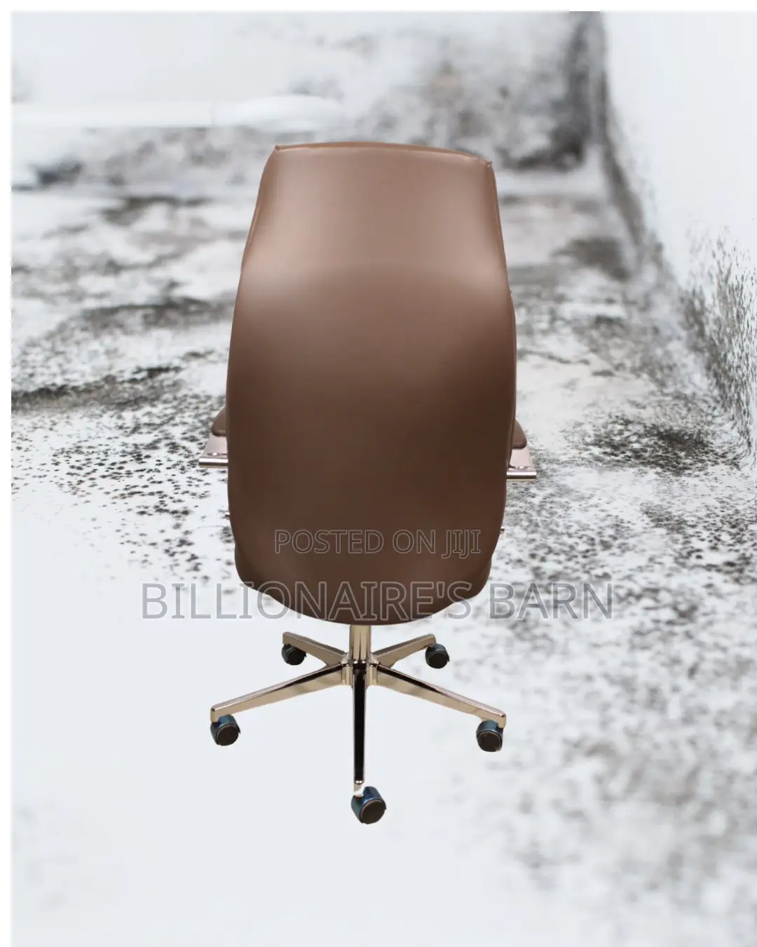 Sleek Brown Executive Leather Office Chair