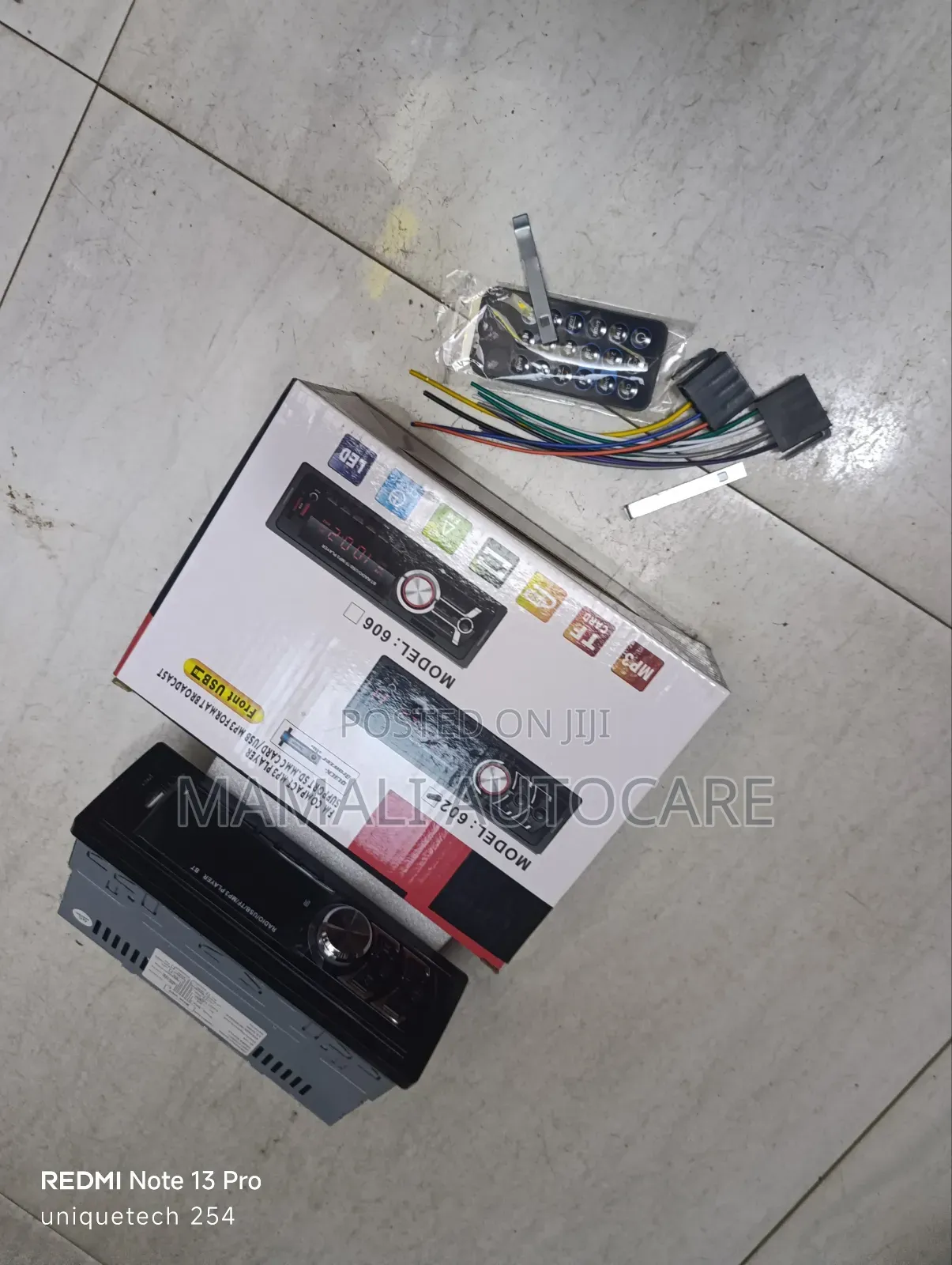 Car Mp3 Player With Bluetooth, Usb Port and Aux Audio Input
