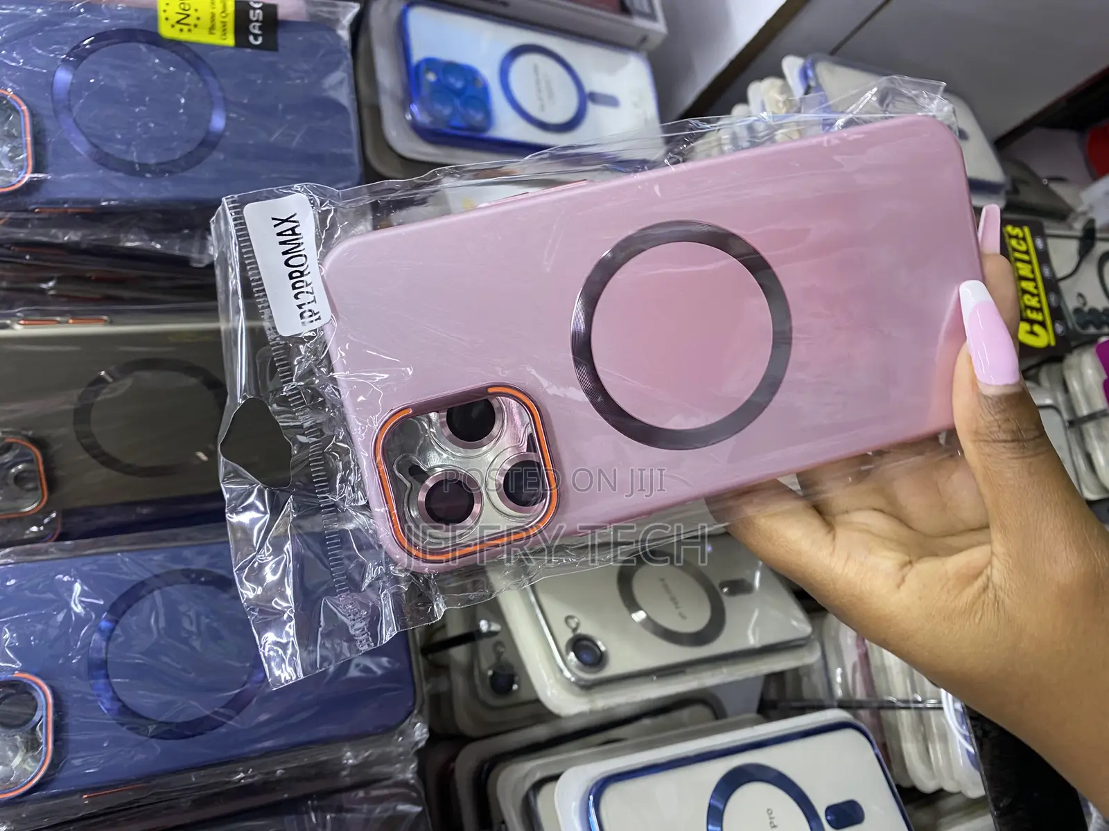 Aqwers Magnetic Case for iPhone 12 Pro Max With Lense Protector /Stand