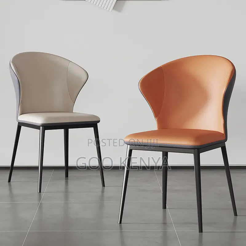 Home Dining Chair; Armless Faux Leather Chair for Dining
